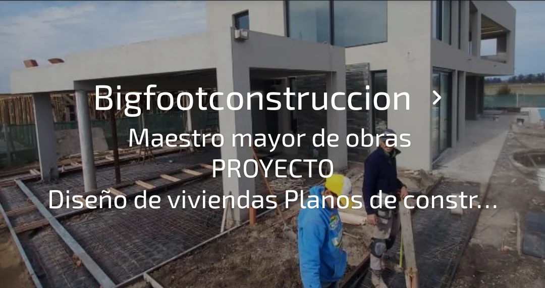 Vivienda moderna en construcción