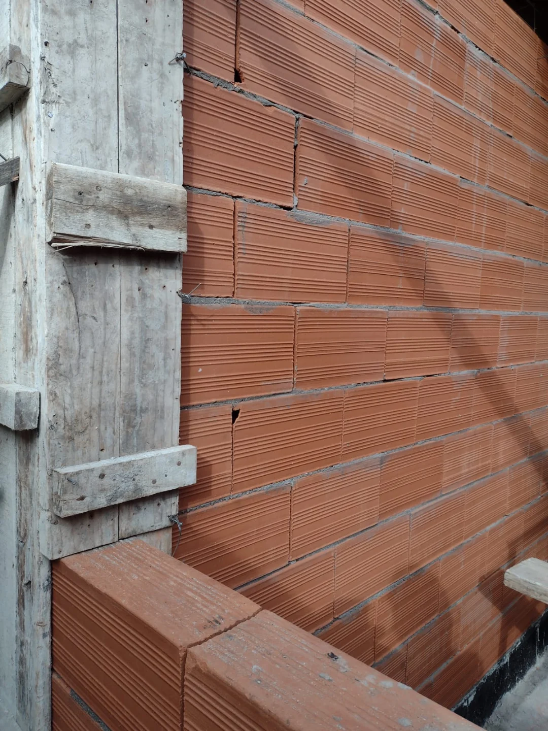 Detalle de muro de ladrillos